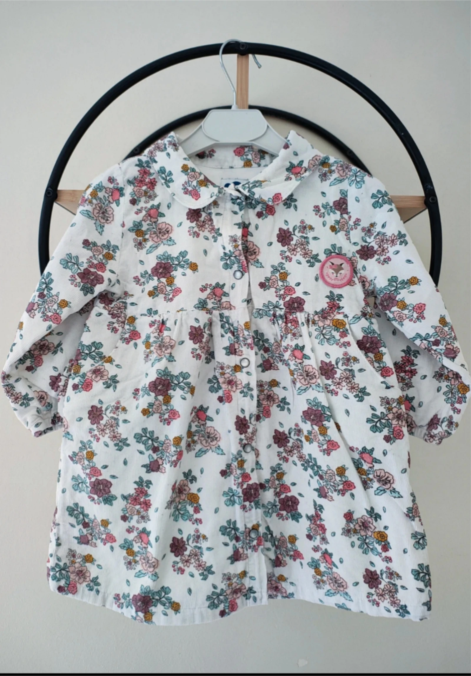18 mois robe côtelée mot s enfant 